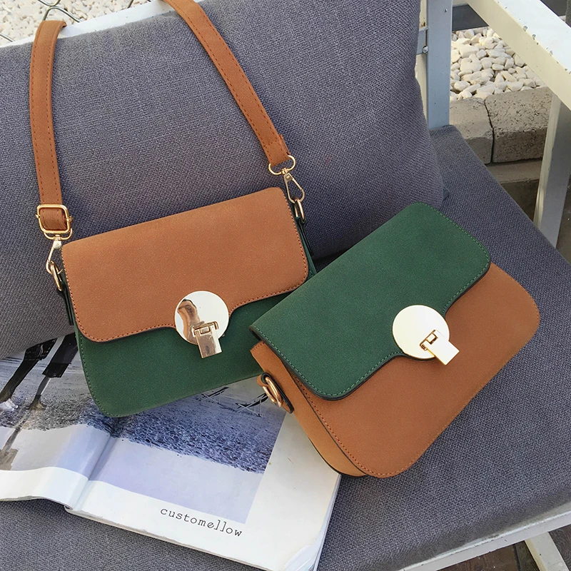 

2016 autumn winter new Korean color shoulder bag messenger bag bag bag bag bag lock leisure Square