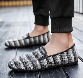 

shoes me new velvet denim canvas Shoes Casual Male zapatillas sapato masculino Slip Driving Moccasin Loafers Flat sneakers Shoes