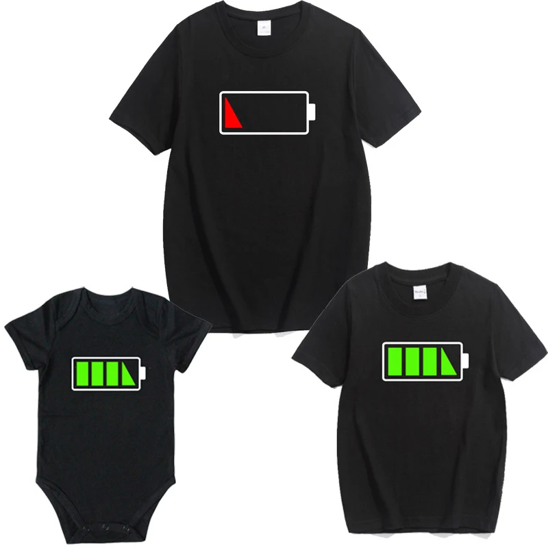 

2019 Summer Family Matching Clothes Outfits Dad Son Fashion T-shirt Clothing Daddy Mommy and Me Baby Tops Clothes