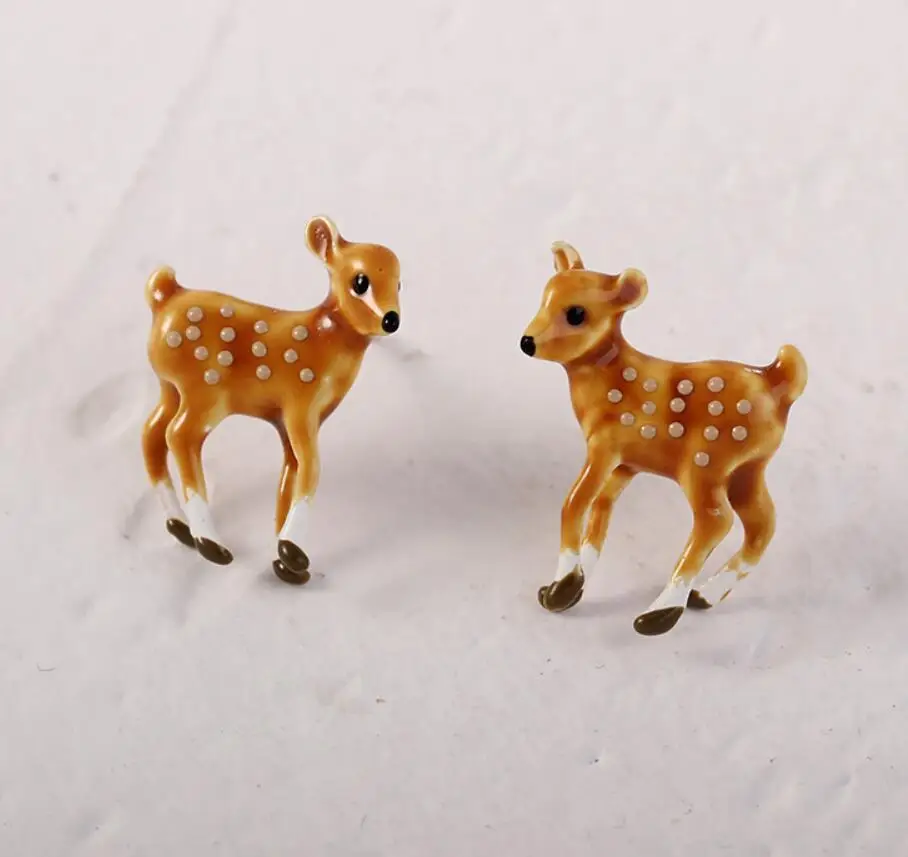 

CSxjd New Enamel Glaze Forest Series Fawn earrings women's jewelry, wedding, party accessories
