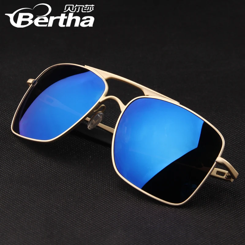 Top male blu ray all match fashion polarized sunglasses anti uv sun