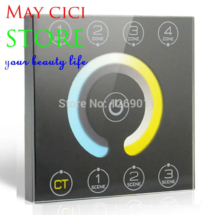 

LED touch panel lighting color temperature adjustment controller dmx512 protocol controller 8 channel 4 Scene