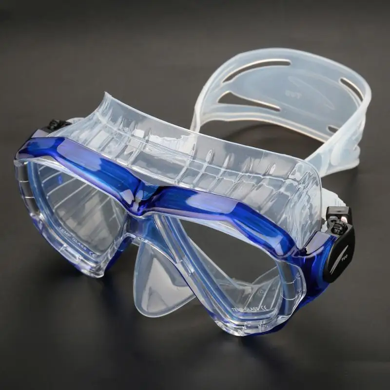 Swimming Glasses Adjustable headband Transparent Snorkel Diving Mask Professional Anti fog