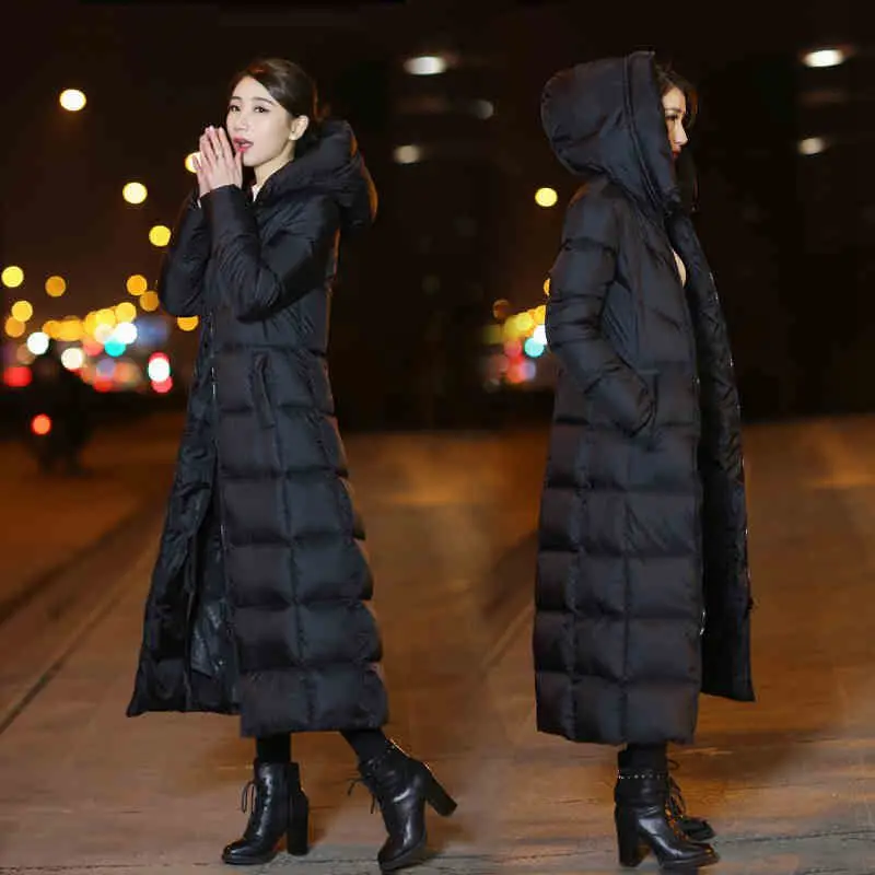 2017 New Style Winter Jacket Women Down Coat High quality Female Parka Warm Fashion Solid color Long Outwear Coat LADIES327