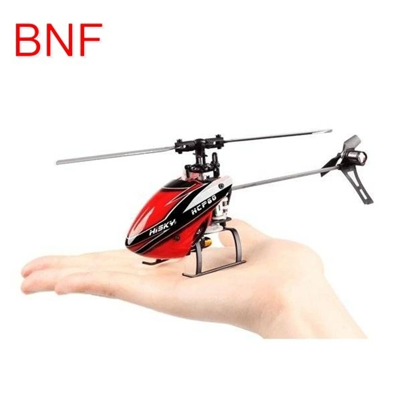 

2016 High Quality Hisky HCP60 2.4G 6CH Mini 6 Axle Gyro Flybarless RC Helicopter BNF RC Toys Mini Helicopter