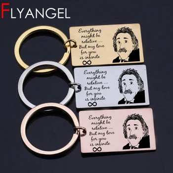 

Fashion Keyring Engraved High Quality Car Key Tag Everything Might Be Negative But My Love For You Is Infinite For Grandpa Gifts