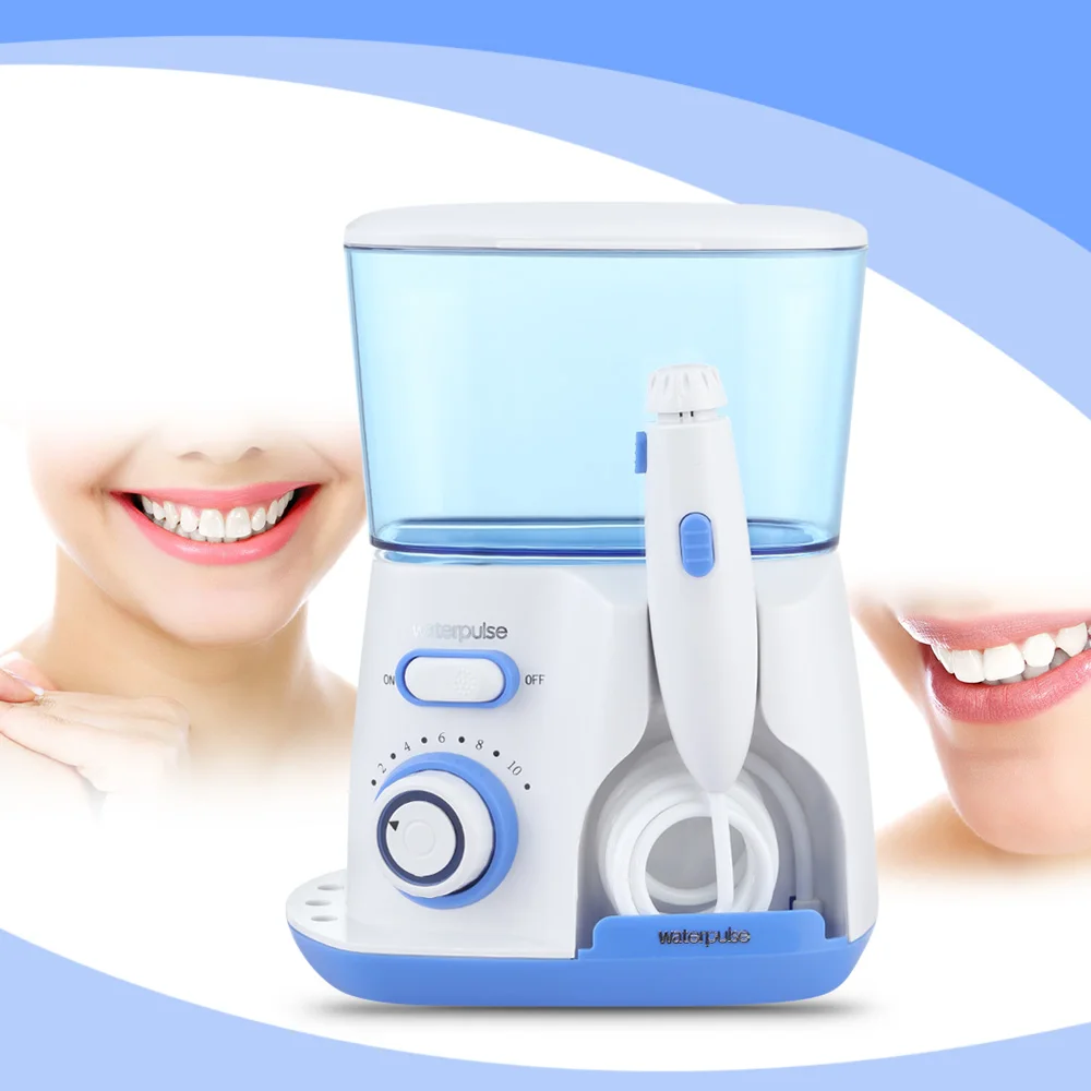 

Waterpulse Professional 700ml Dental Water Flosser Jet Oral Irrigator Power Oral Care Teeth Cleaner 100 - 240V With 5 Tips