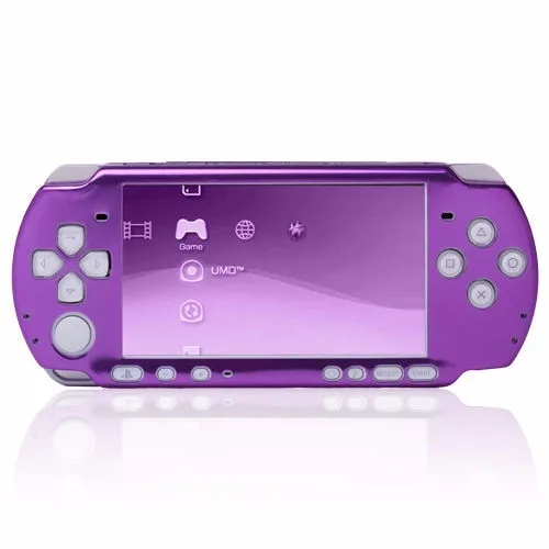 5pcs PURPLE Aluminum Ultra Slim Case Cover For Sony PSP 3000in Cases