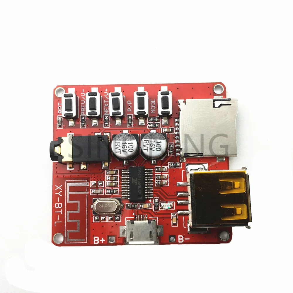 Car Bluetooth 4.1 MP3 WAV Decoding Board 3W Speaker Amplifier Audio Receiver Module Support USB/TF/U-DISK | Игрушки и хобби