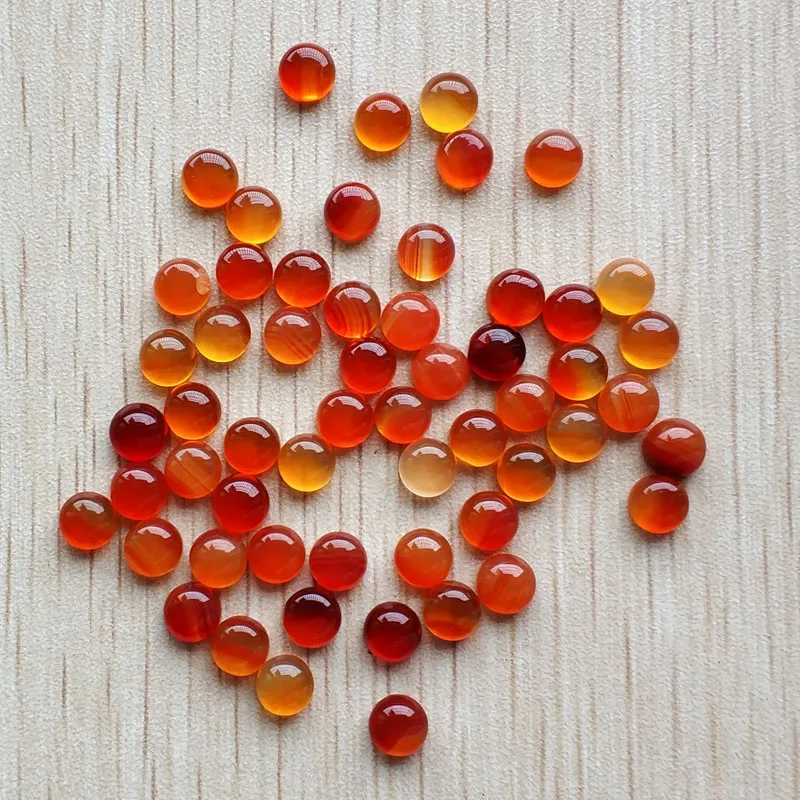 

Wholesale 50pcs/lot fashion hight quality natural red onyx round cab cabochon 6mm beads for jewelry making 6mm free