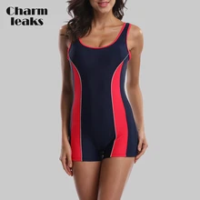 Charmleaks цельный женский спортивный купальные Костюм спортивный купальник с цветными блоками купальник с открытой спиной бикини пляжная одежда Купальные костюмы
