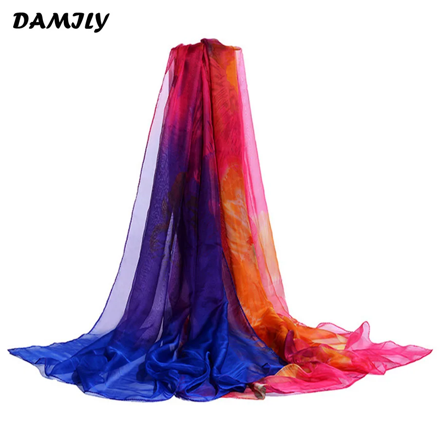 Pareo Summer Scarf Sunflowers Print Shawl Women Beach Sarongs Bikini Cover Up Sunscreen Long