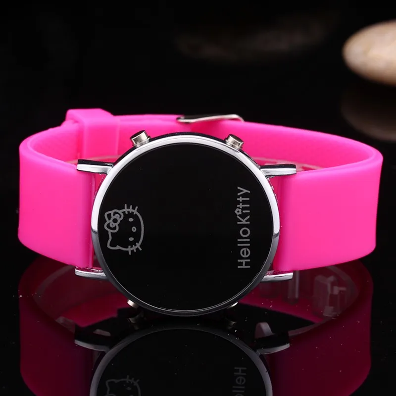 Детские часы цифровой светодиодный силиконовый ремешок Детские часы для мальчиков наручные часы для девочек Reloj Relogio Feminino Мультяшные часы для школьниц подарок