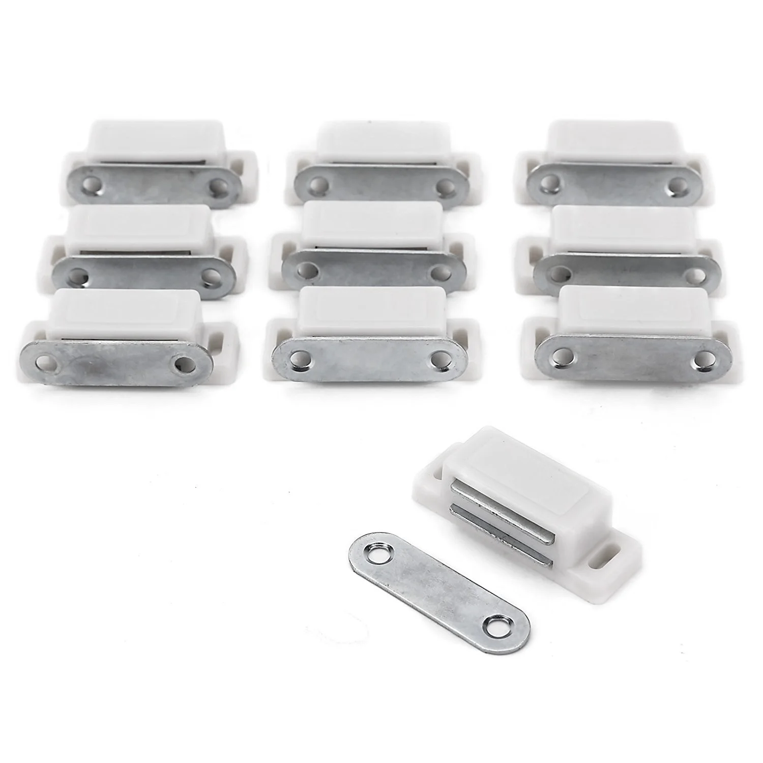 

10 pieces White Stainless Steel Magnetic catcher Cabinet Magnet Magnetic Magnetic Furniture Magnet Door Lock Magnetic Lock