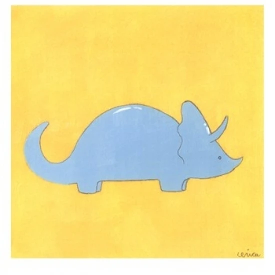 Triceratops Poster Print by June Erica Vess (13 x 19)