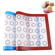 Антипригарный Макарон силиконовый коврик для выпечки лист 33 круги силиконовые кондитерские принадлежности Кондитерские инструменты коврик для раскатки теста