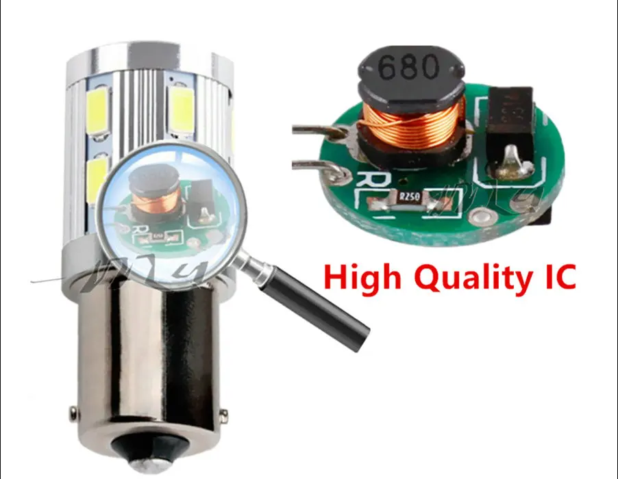 2 шт. 1156 BAU15S 12 SMD Samsung 5730 Светодиодная лампа высокой мощности py21w Автомобильные