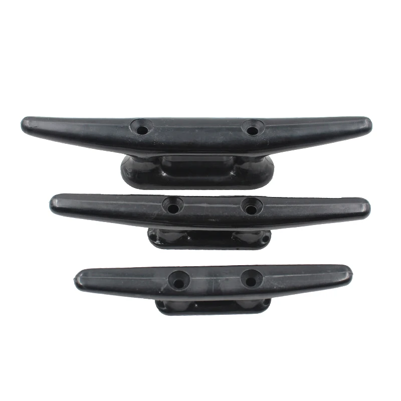 4pcs Nylon Cleats Boat Dock Kayak Black Fasteners Strong No Rust Boat
