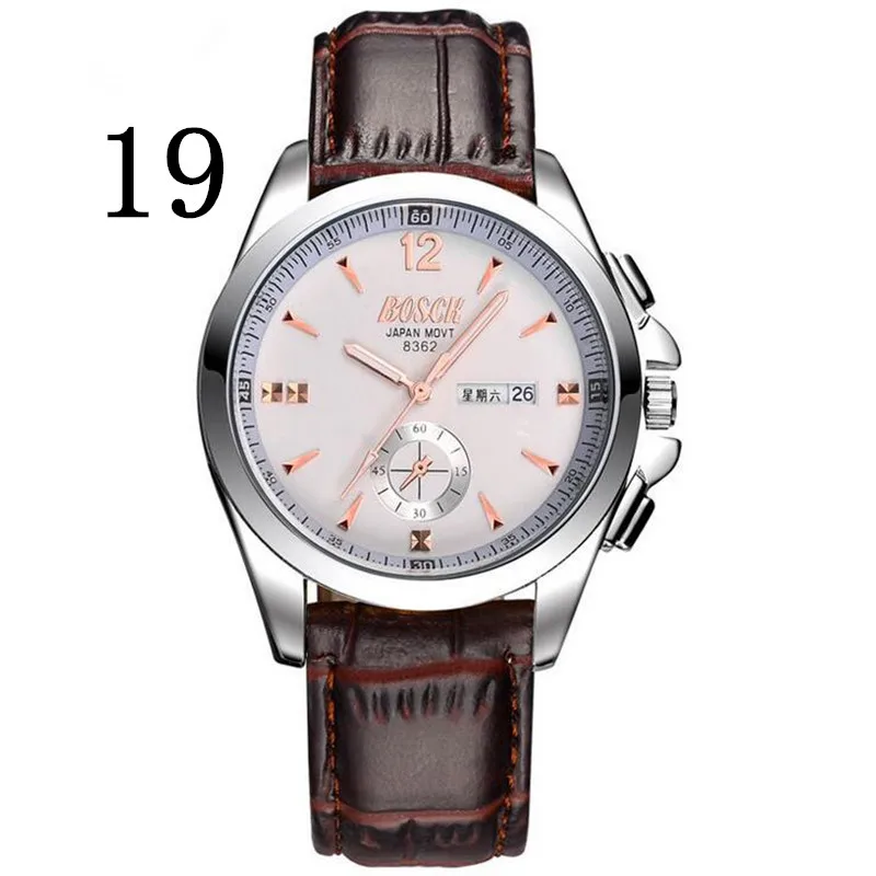 

Men's business casual quartz watch, the style is concise and elegant.4