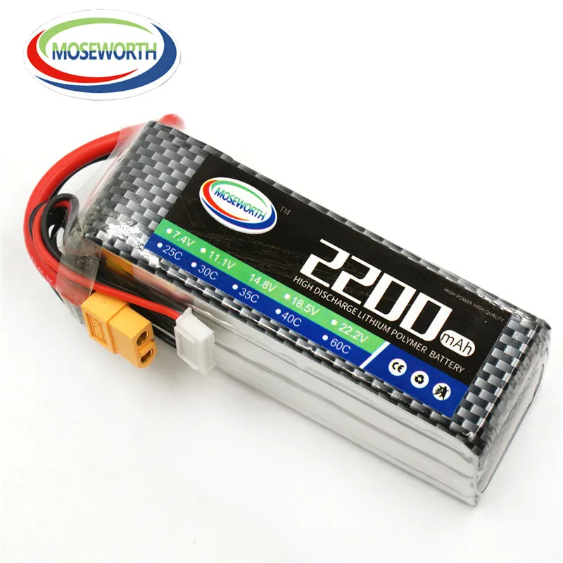 4S 14 8 V 2200 мА/ч 40C LiPo Батарея для Квадрокоптер с дистанционным управлением Drone RC