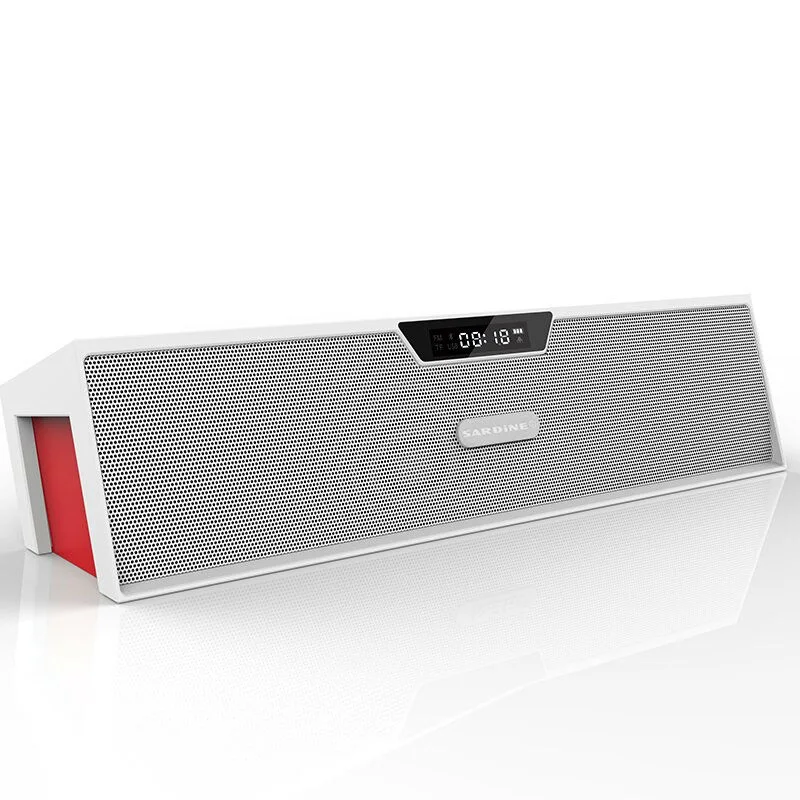 Sardine Outdoors Bluetooth Speaker LED Soundbar Portable Wireless Loudspeaker FM radio subwoofer column With USB For Computer sardine b1 portable led display wireless bluetooth hands free stereo speaker subwoofer sound box music player with mic fm radio