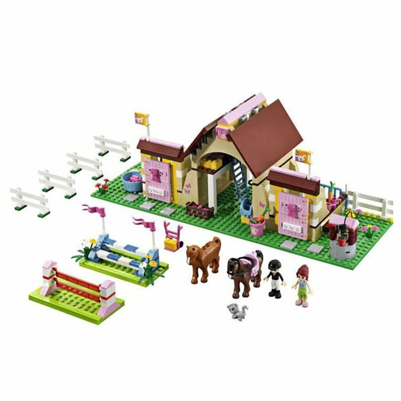 10163 Bela Friends Heartlake конюшни строительные блоки наборы Миа фермы фигурки лошадей