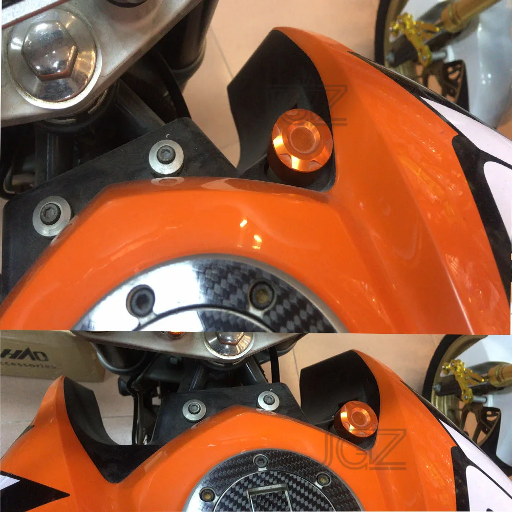 Оранжевый мотоцикл CNC алюминиевая крышка водопровода для KTM Duke 125 200 390 2013 2014 2015 2016