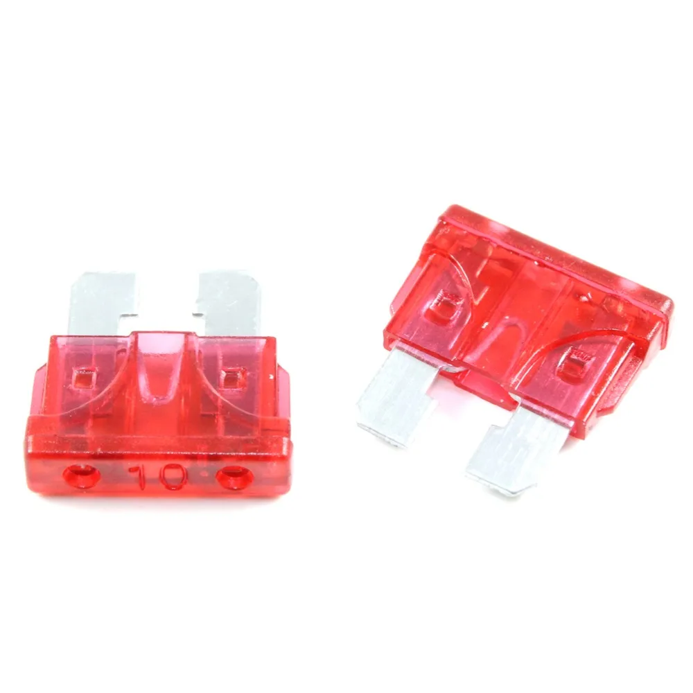 10Pcs Fuse Standard Medium Blade Car Fuse 10Amp 32V Auto Automotive Fusesin Fuses from Home