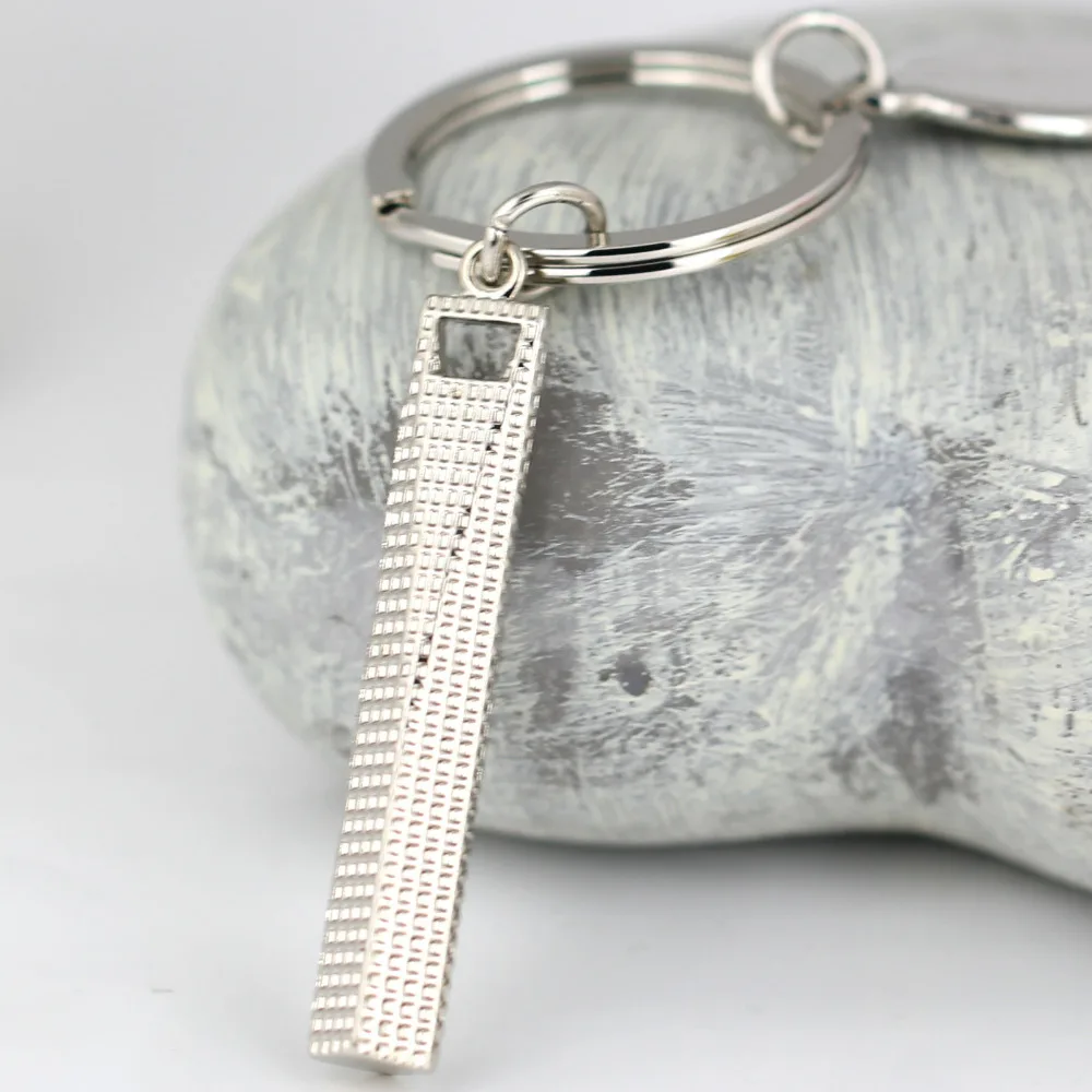 

Architectural Model Keychain Shanghai Landmark World Financial Center Building Memento Key Chain Ring Keyring Keyfob