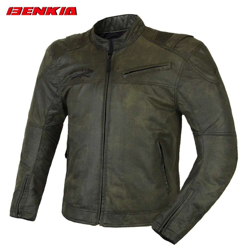 

BENKIA JS17 Motorcycle Jackets Vintage Riding Jacket Medieval Retro Style Moto Jacket Blouson Moto Summer Jackets Men