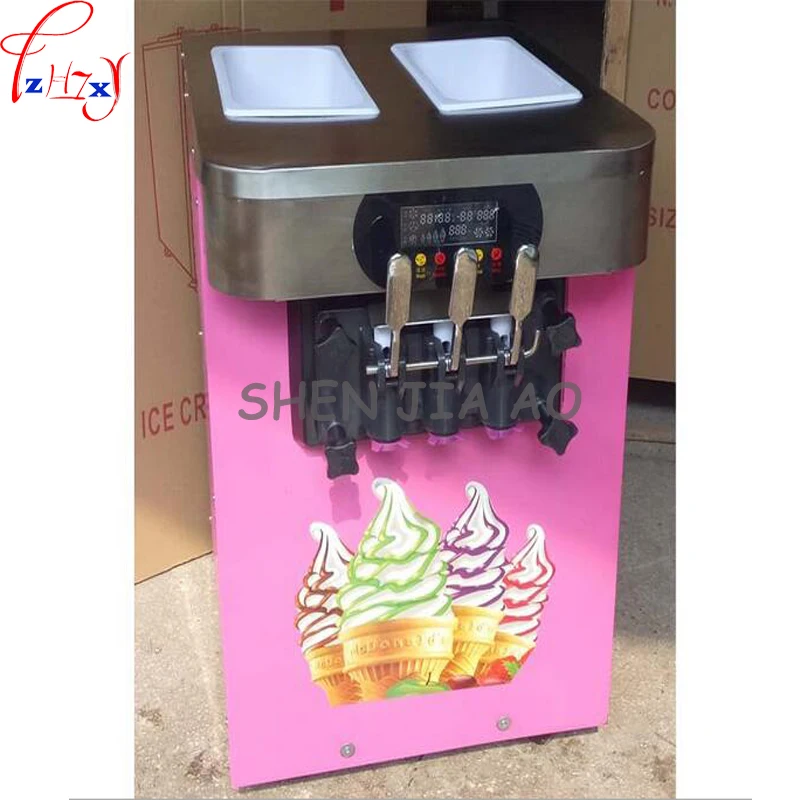 Commercial Soft Ice Cream Machine HS-18X Sweet Ice Cream Maker 18L/h Ice Cream Maker 3 Flavors Ice Cream Making 110V/ 220V 1PC