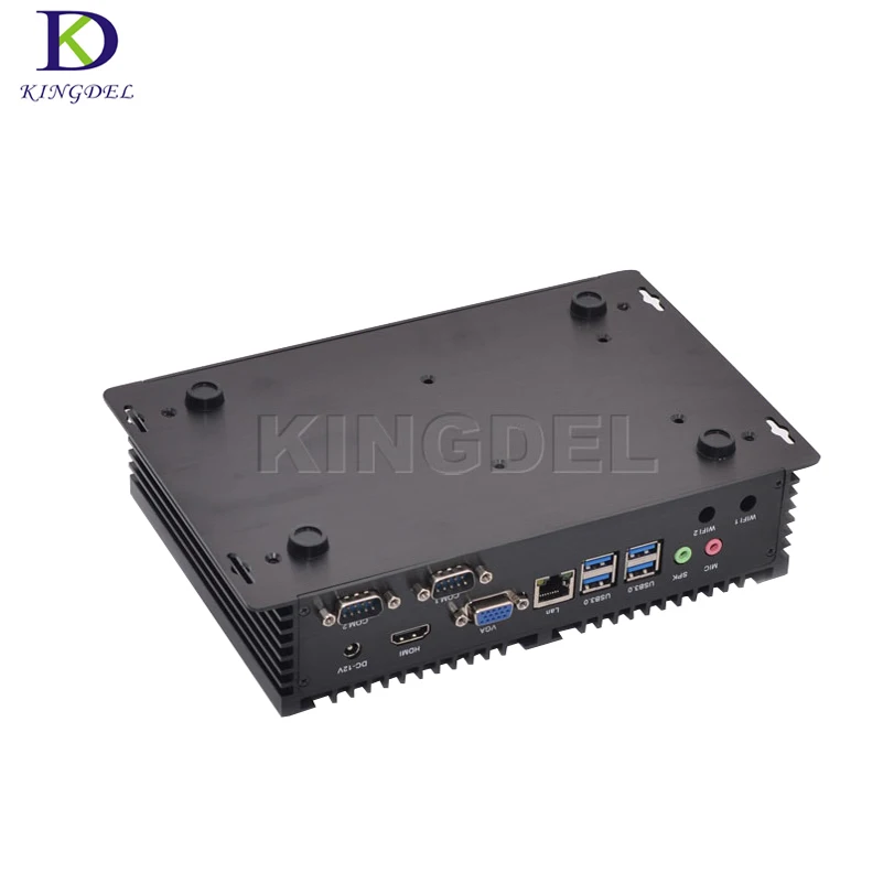 Безвентиляторный мини ПК NC320 с 2 COM Core i5 7200U i7 4500U 7 USB несколько последовательных