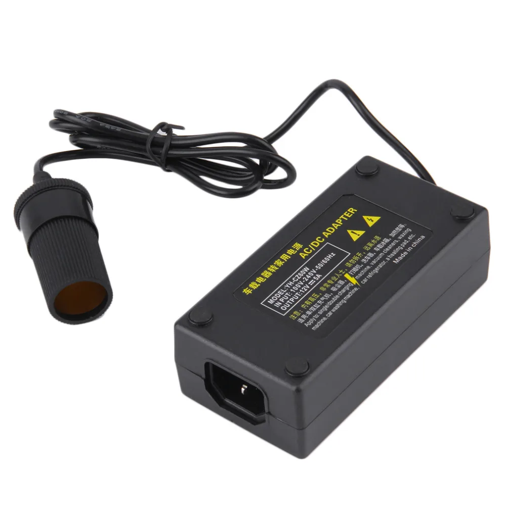 

New Guaranteed Adapter Converter Power 110-240V to 12V 5A 60W.Perfect for traveling or road trip.Car Inverter Cigarette Lighter
