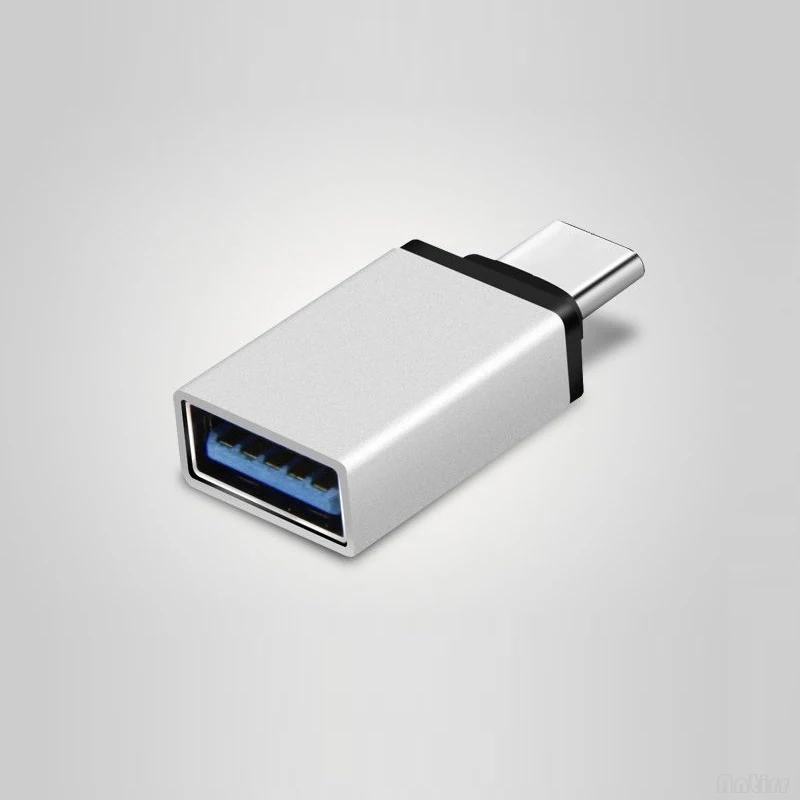 Antirr USB 3,0 type-C OTG кабель адаптер type C USB C OTG конвертер для Xiaomi huawei P10 Мышь Клавиатура диск флэш Macbook Nexus - Цвет: Серебристый