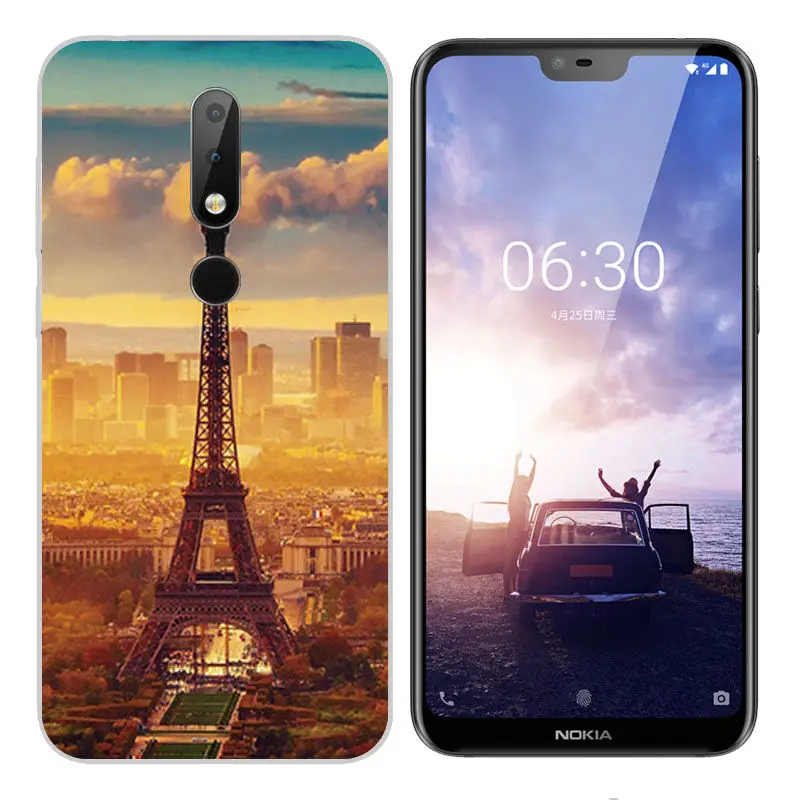 Arvin Cover for Nokia X6 2018 Case Nokia 3.1 6.1 Smart Back Protective Fundas Painted Phone Cover for Nokia 2 3 5 6 7 8 9 Shell (6)