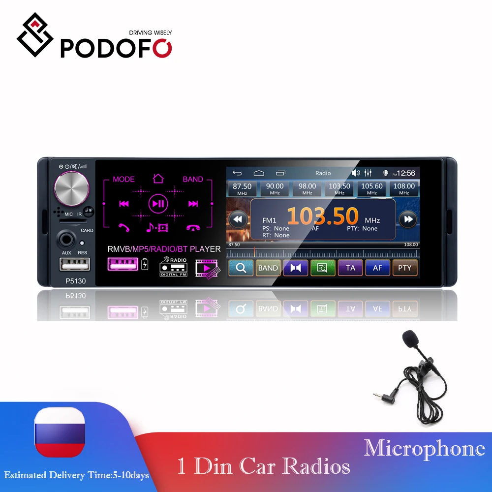 Podofo font b Car b font font b Radio b font 4 1 HD Autoradio Multimedia