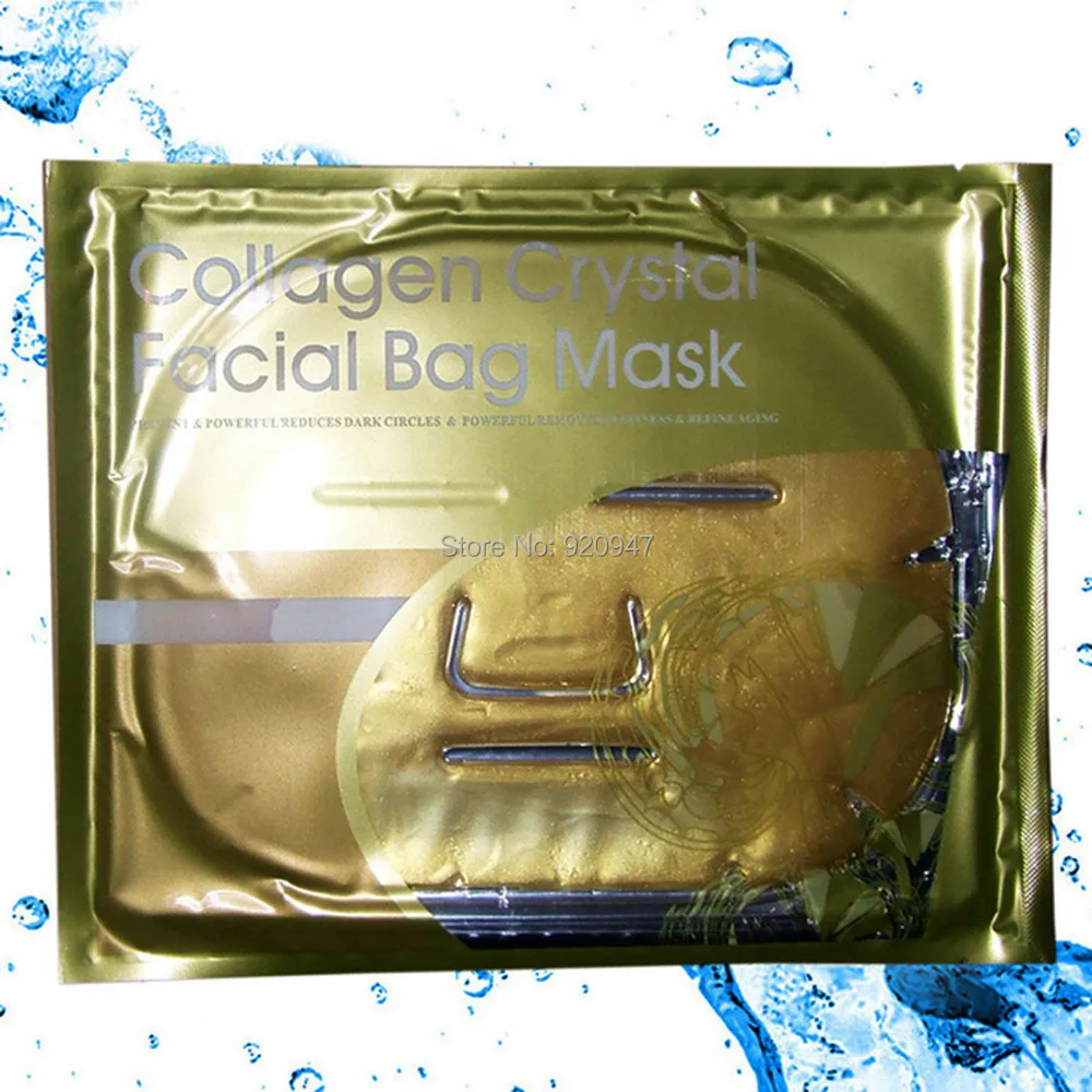 Новые 5 шт золотые Кристальные анти-старения маски для лица Уход за кожей маска для лица