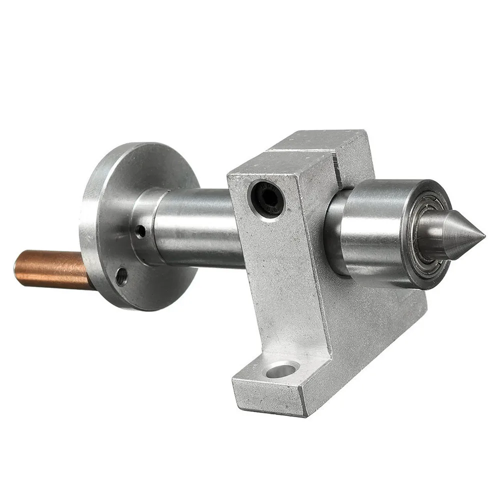 

Silver Adjustable Double Bearing Live Center Revolving Centre DIY Accessories for Woodworking Lathe Mini Lathe