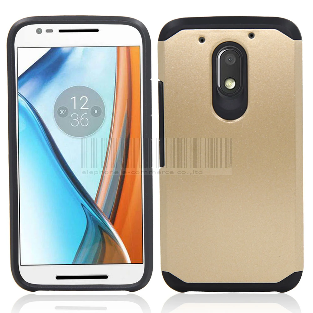 For Motorola Moto E3/G4 Play Dual Layer Slim Hybrid Shockproof Protective Armor Hard Case Cover E3 G4 |