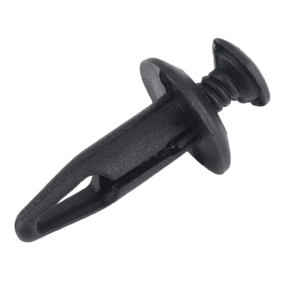 EDFY 50Pcs Plastic Push Type Rivet Retainer Fastener Bumper Pin Clips