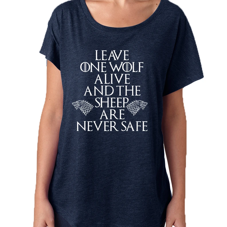 Women's Dolman Leave One Wolf Alive Sheep Are Never Safe (4)