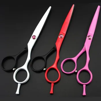 

New 5.5 inch titanium hair scissors thinning cutting barber hairdressing scissors shears scissor set styling tools Free Shipping