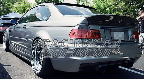Real Carbon Fiber Trunk Spoiler CSL Bigger Wing Boot Lip Fit For 3-series BMW E46 Coupe 2Door 1998-2005