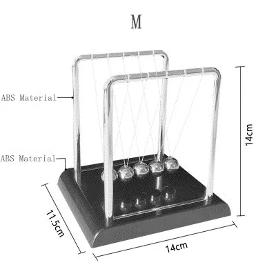 Балансирующий шар Newton Swing Ball Магнитный бампер мяч Колыбель Физика Наука Маятник стол забавная игрушка ремесло подарок на день рождения - Цвет: M