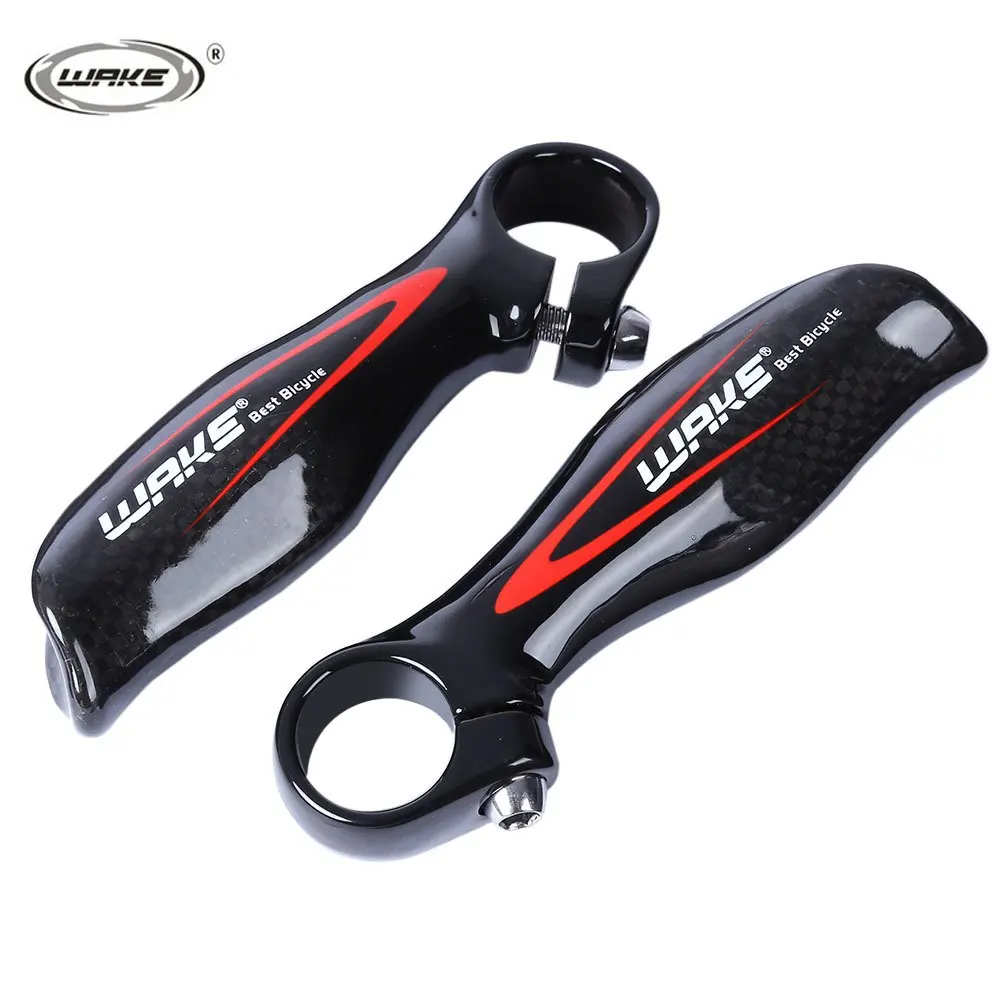 1 Pair Carbon Fiber Bicycle Bar Ends Small Auxillary Handlebar For Bmx