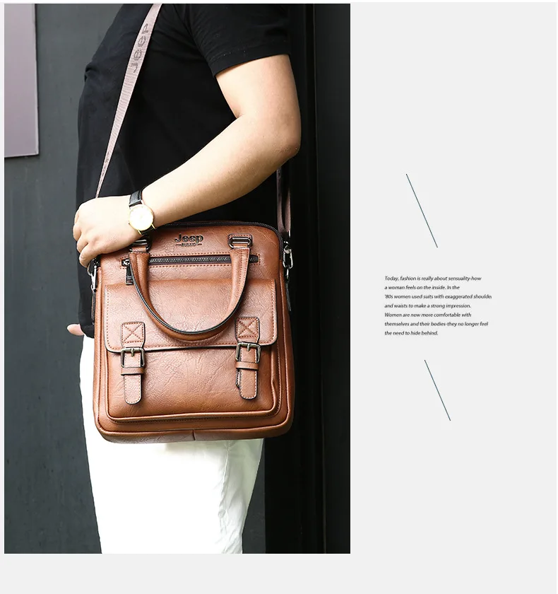 Роскошный кожаный деловой мужской портфель, два Ил кармана, мягкая ручка, 14 дюймов, портфель, s сумки, мужская повседневная сумка для компьютера