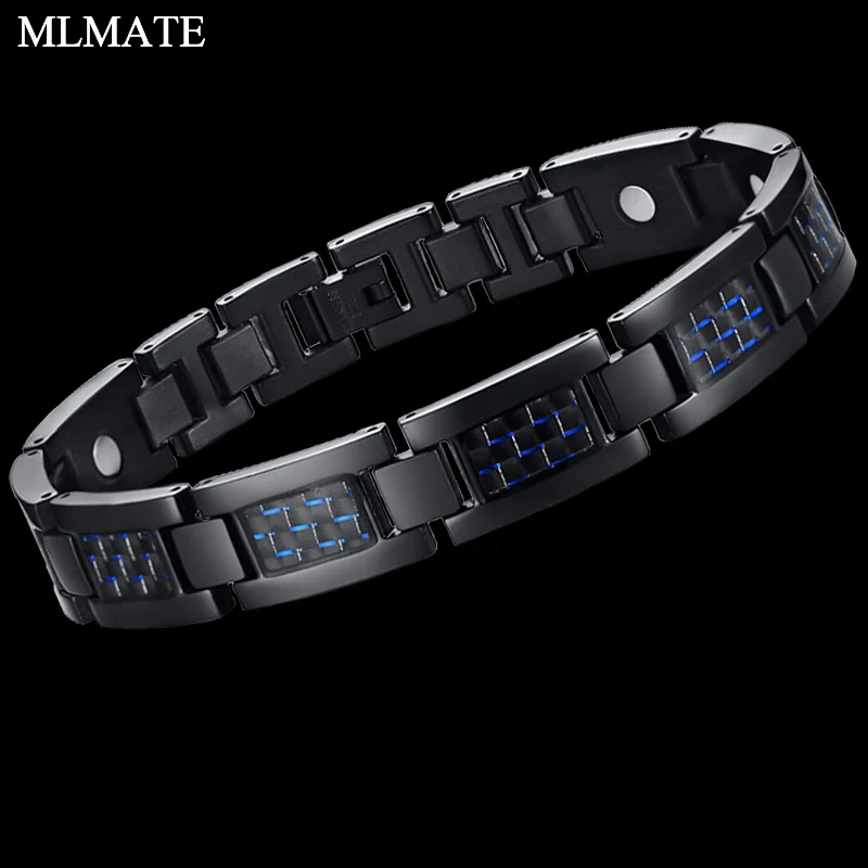 

Titanium Health Magnetic Bracelet Black, Green, Blue Color 4 Elements High Quality Luxury Bangles & Bracelets Gift for Man Woman