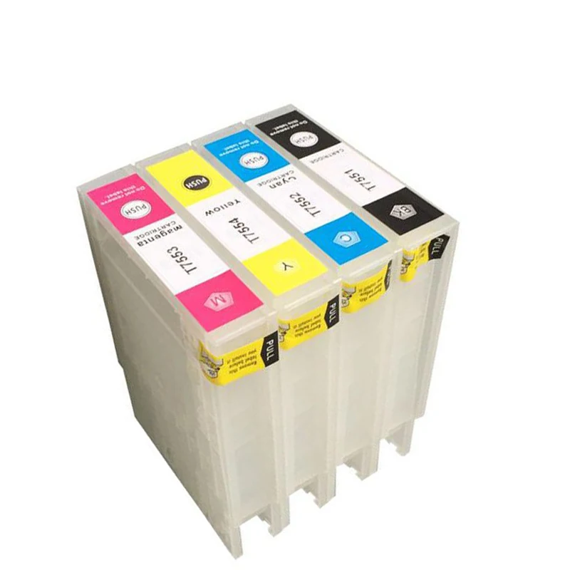 

Vilaxh refill T7551 T7554 Refillable Ink Cartridge For Epson Workforce Pro WF-8010 WF-8090 WF-8510 WF-8590 Printer