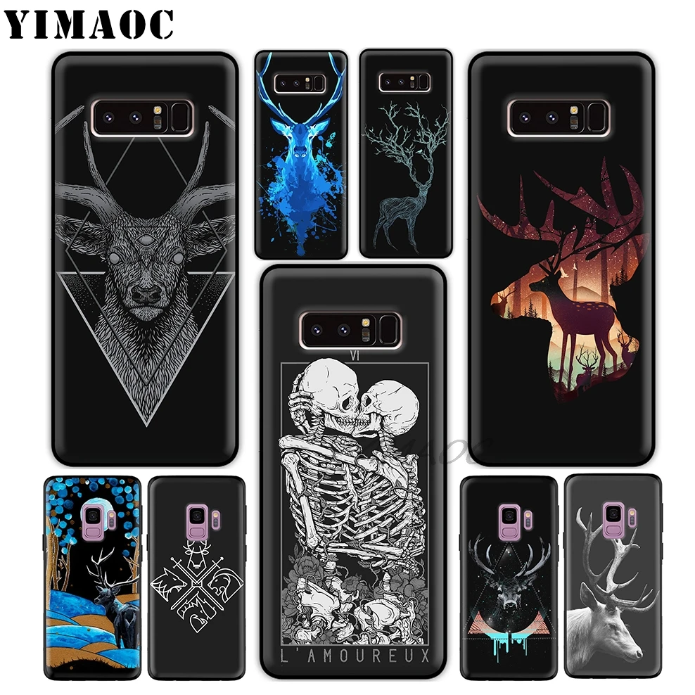 YIMAOC Черный Мягкий ТПУ силиконовый чехол для Samsung Galaxy S10 S10e S9 S8 Plus S7 S6 Edge &amp J6 |