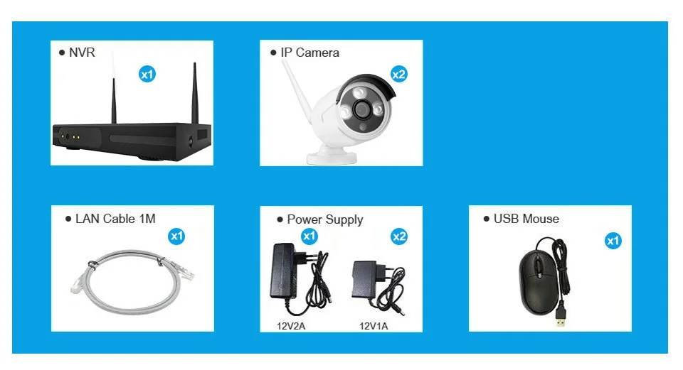 Surveillance System 720P 4CH Wifi CCTV System Video Surveillance Kit H.265 Waterproof Home Security Wireless Camera NVR Wifi  (16)